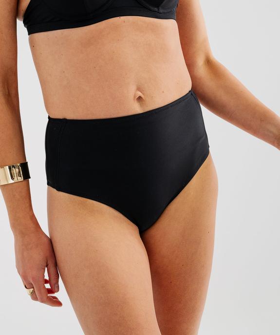 Bas de maillot de bain forme culotte taille haute sculptant femme vue2 - GEMO (PLAGE) - GEMO