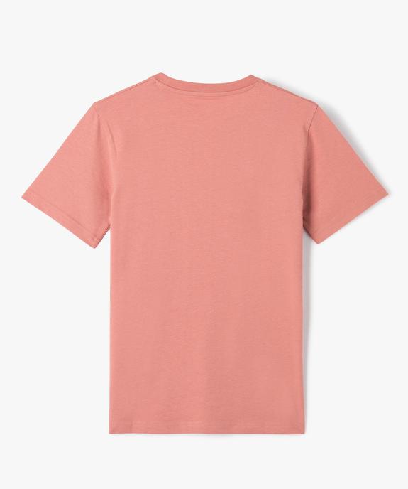 Tee-shirt à manches courtes avec inscriptions US garçon vue3 - GEMO 4G GARCON - GEMO