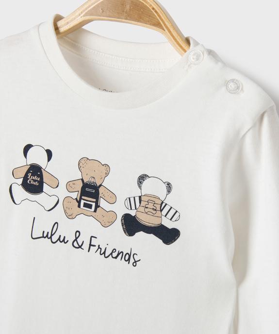 Ensemble 2 pièces chemise + tee-shirt manches longues bébé garçon – LuluCastagnette vue3 - LULUCASTAGNETTE - GEMO