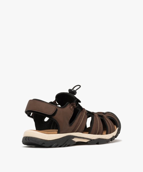 Chaussures confort ouvertes à lacets élastiques homme vue4 - G'FLEX - GEMO