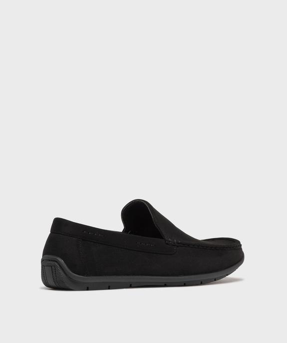 Mocassins en suédine et semelle intérieure cuir homme vue4 - URBAN STEPS - GEMO