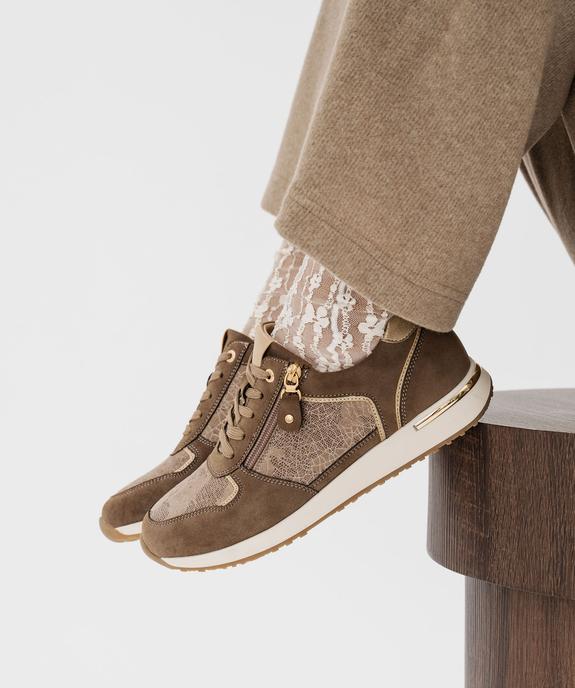 Baskets de ville avec empiècements scintillants femme - Valentina Baldano vue1 - VALENTINA BALDA - GEMO