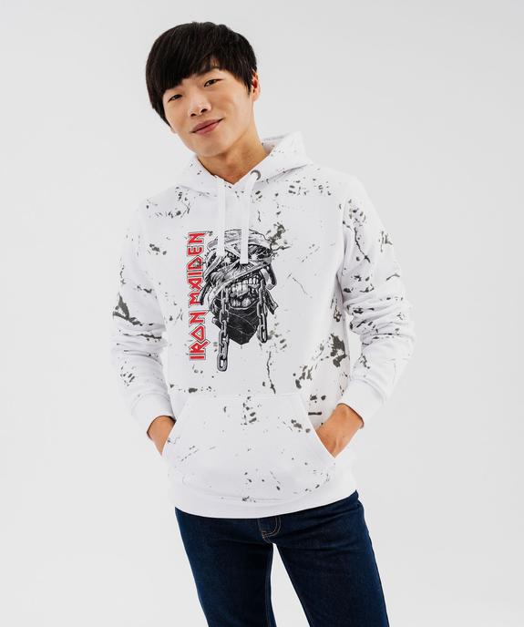 Sweat à capuche imprimé homme - Iron Maiden vue1 - IRON MAIDEN - GEMO