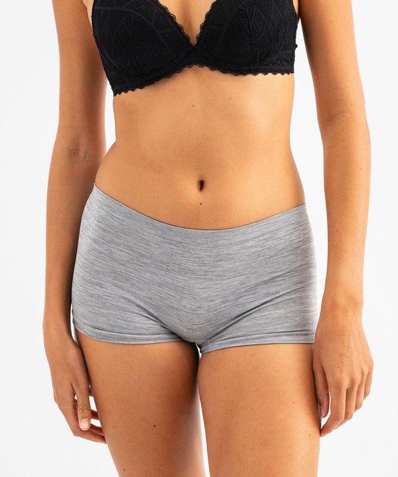 Boxer en maille extensible femme vue6 - GEMO 4G FEMME - GEMO