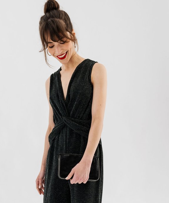 Combi-pantalon sans manches à paillettes femme vue2 - GEMO(FEMME PAP) - GEMO