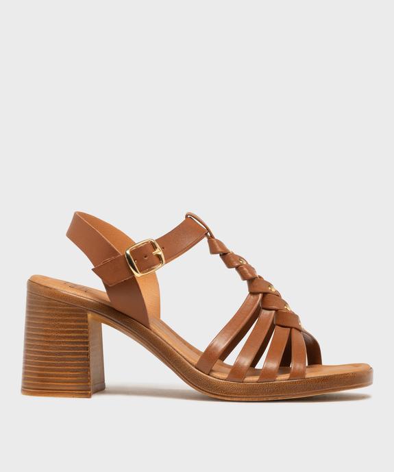 Sandales à brides avec large talon femme - Follow Me vue1 - FOLLOW ME - GEMO