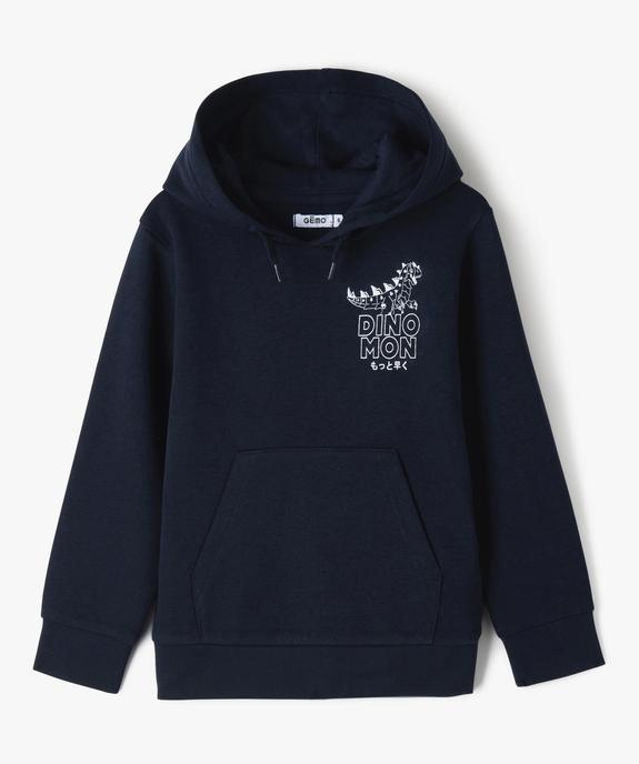 Sweat à capuche imprimé garçon vue1 - GEMO (ENFANT) - GEMO