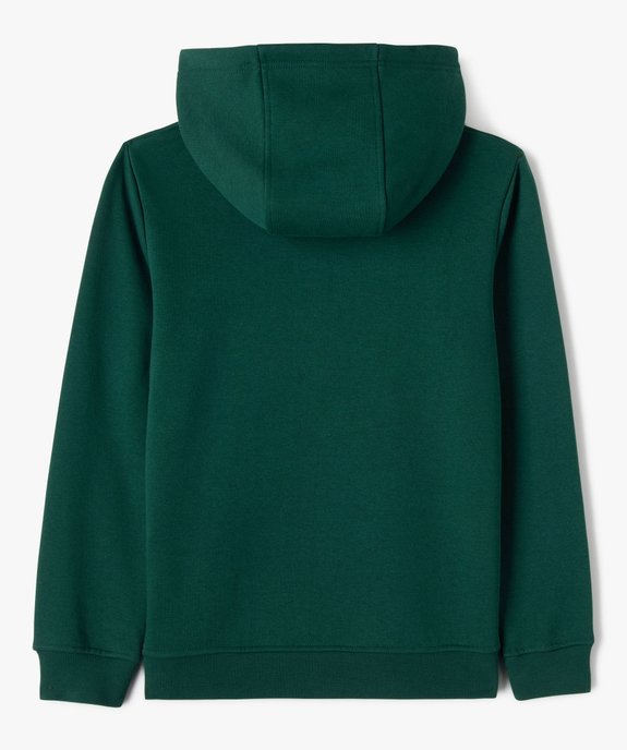 Sweat molletonné à capuche garçon vue4 - GEMO (JUNIOR) - GEMO