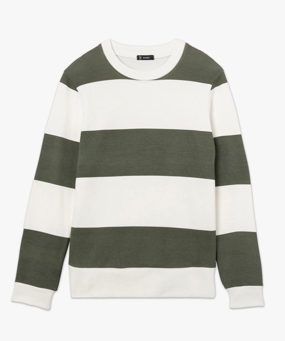 Sweat homme bicolore à rayures  vue4 - GEMO (HOMME) - GEMO