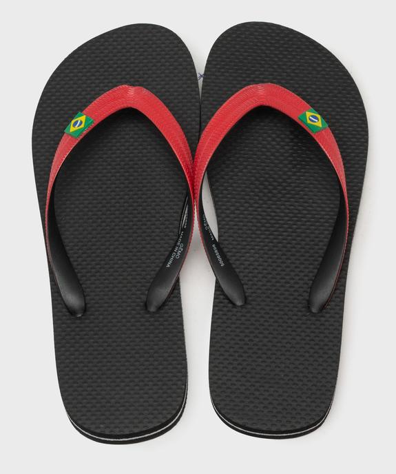 Tong à entredoigts souple et contrastant homme vue1 - GEMO (PLAGE) - GEMO