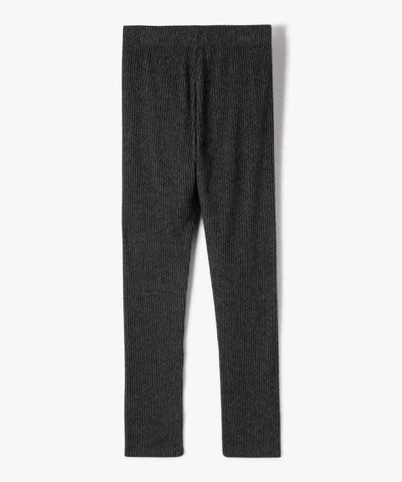 Pantalon de pyjama en velours côtelé extensible fille vue3 - GEMO