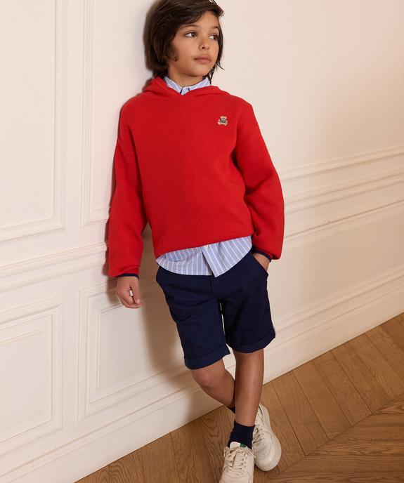 Pull à capuche en coton garçon - LuluCastagnette vue1 - LULUCASTAGNETTE - GEMO