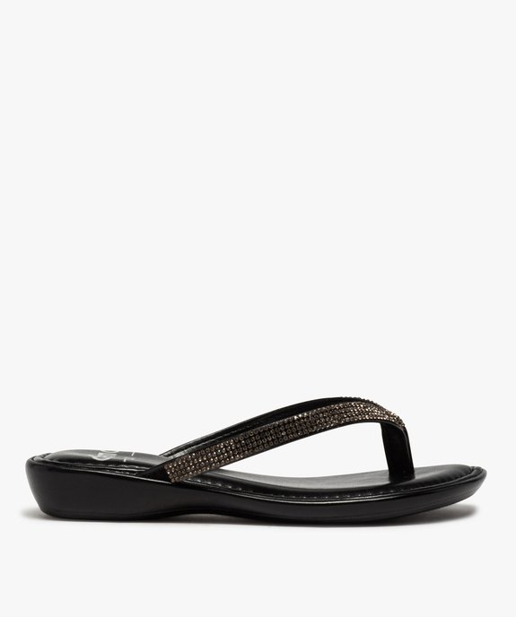 Tongs fille à strass et petit talon compensé vue1 - GEMO (ENFANT) - GEMO