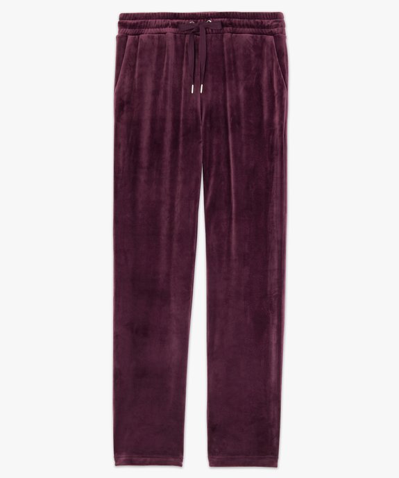 Pantalon femme large en velours ras vue4 - GEMO(FEMME PAP) - GEMO