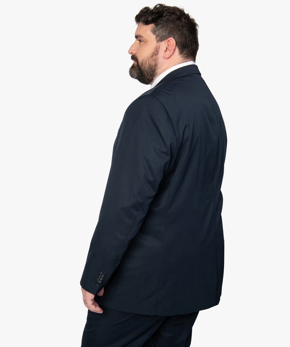 Veste de costume homme grande taille en matière satinée vue3 - GEMO (G TAILLE) - GEMO