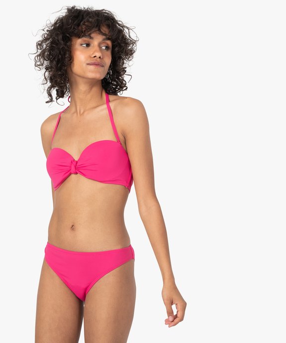 Bas de maillot de bain femme forme culotte vue3 - GEMO 4G FEMME - GEMO