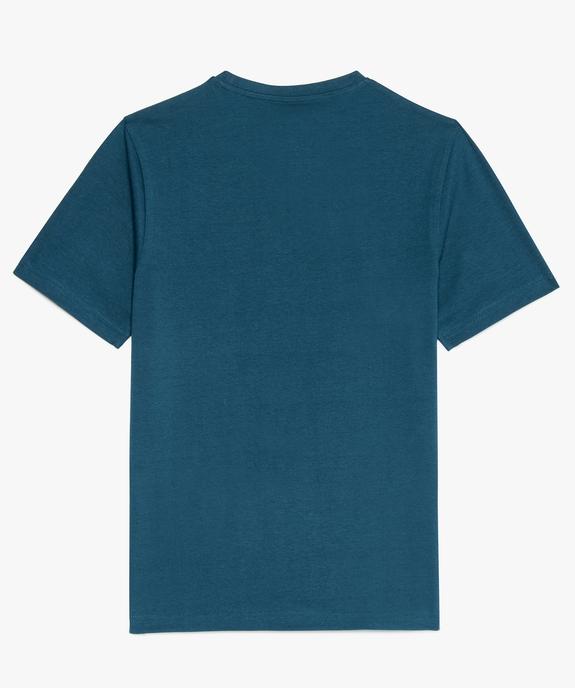 Tee-shirt garçon à manches courtes et col rond imprimé vue3 - GEMO (JUNIOR) - GEMO