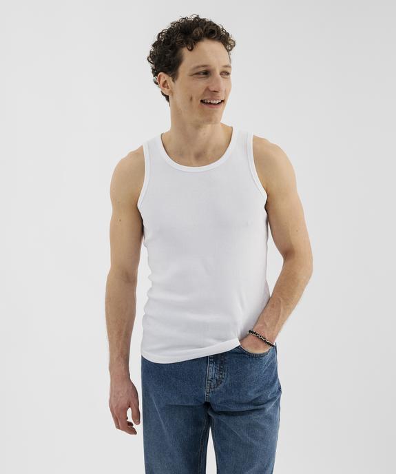 Débardeur en maille côtelée homme vue1 - GEMO 4G HOMME - GEMO