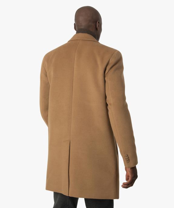 Manteau court homme effet drap de laine vue3 - GEMO (HOMME) - GEMO