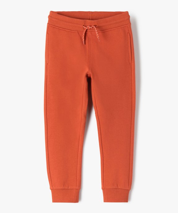 Pantalon de jogging avec intérieur molletonné garçon vue1 - GEMO (ENFANT) - GEMO