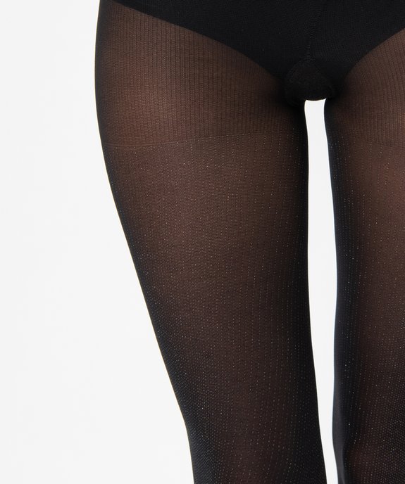 Collant femme opaque à motifs pailletés  vue4 - GEMO(HOMWR FEM) - GEMO