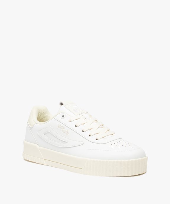 Tennis femme à détails colorés fermeture lacets – Fila Milena vue2 - FILA - GEMO