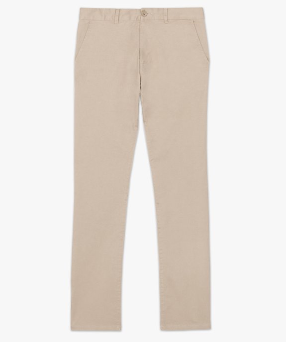 Pantalon chino homme coupe regular vue4 - GEMO (HOMME) - GEMO