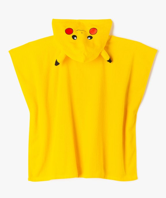 Cape de bain à capuche forme poncho enfant - Pokémon vue3 - POKEMON - GEMO