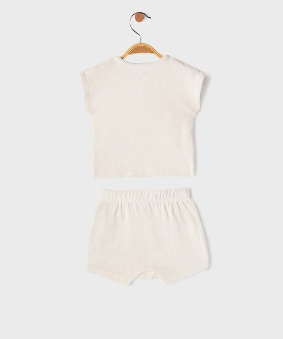 Ensemble 2 pièces en maille éponge bébé garçon Tee-shirt et short vue4 - GEMO(BB COUCHE) - GEMO