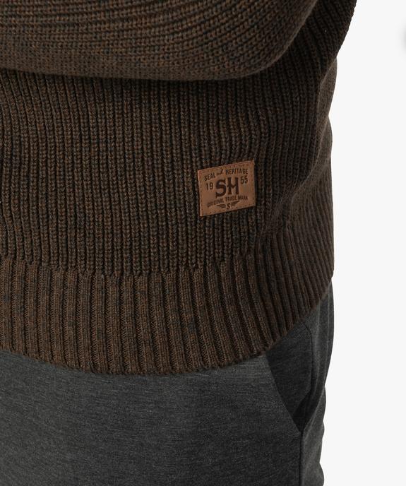 Pull homme à col camionneur vue2 - GEMO (HOMME) - GEMO