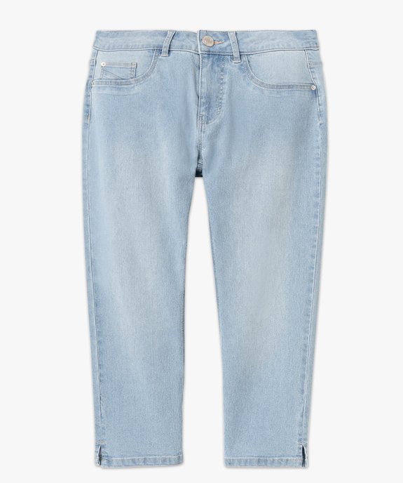 Pantacourt femme en jean coupe Slim vue11 - GEMO(FEMME PAP) - GEMO