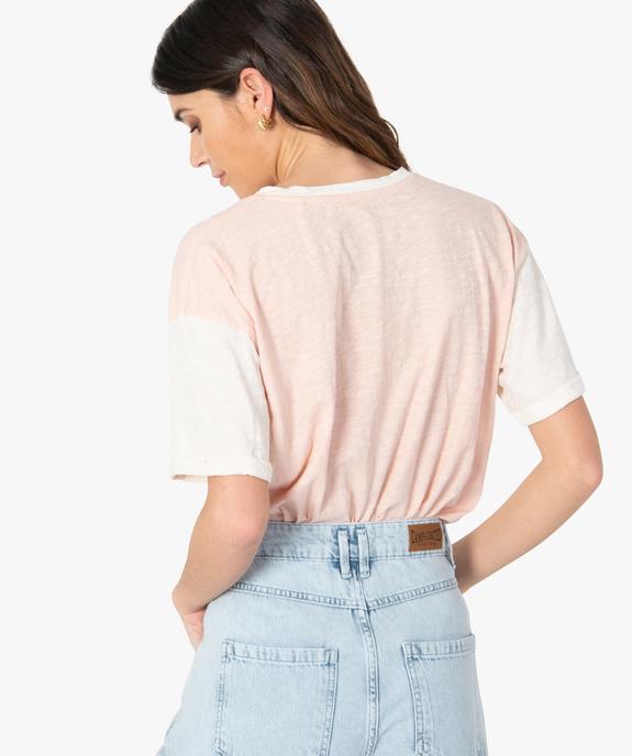 Tee-shirt femme à motif – Camps United vue3 - CAMPS UNITED - GEMO