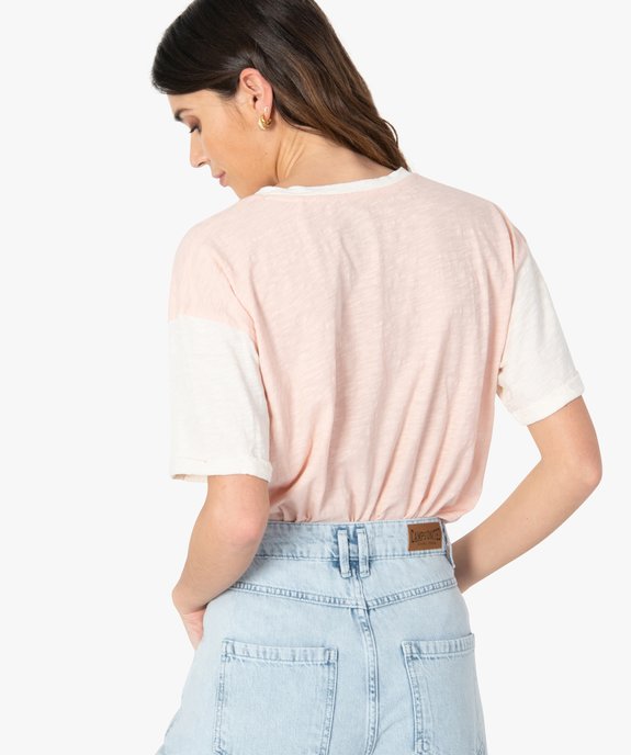 Tee-shirt femme à motif – Camps United vue3 - CAMPS UNITED - GEMO