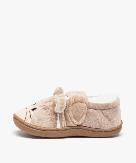 Chaussons garçon en forme de castor fermeture scratch vue3 - GEMO (ENFANT) - GEMO