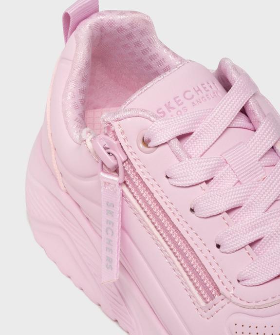 Baskets basses et légères à épaisse semelle et zip fille - Skechers vue6 - SKECHERS - GEMO
