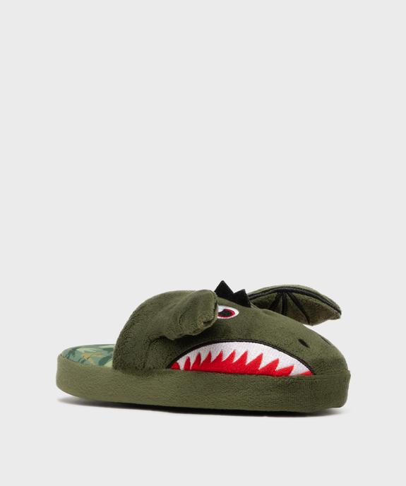 Chaussons mules en forme de dragon garçon  vue3 - GEMO (ENFANT) - GEMO