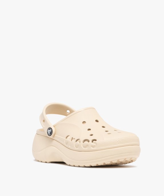 Sabots souples femme à semelle plateforme et dessus perforé Bayaband - Crocs vue2 - CROCS - GEMO