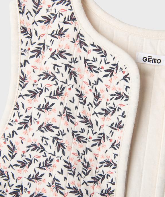 Gilet sans manches à motifs fleuris fille vue2 - GEMO (ENFANT) - GEMO