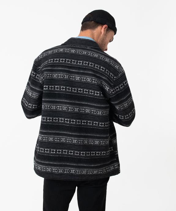 Surchemise épaisse et chaude à motifs homme - GEMO (HOMME) Surchemise épaisse et chaude à motifs homme vue5 - GEMO (HOMME) - GEMO