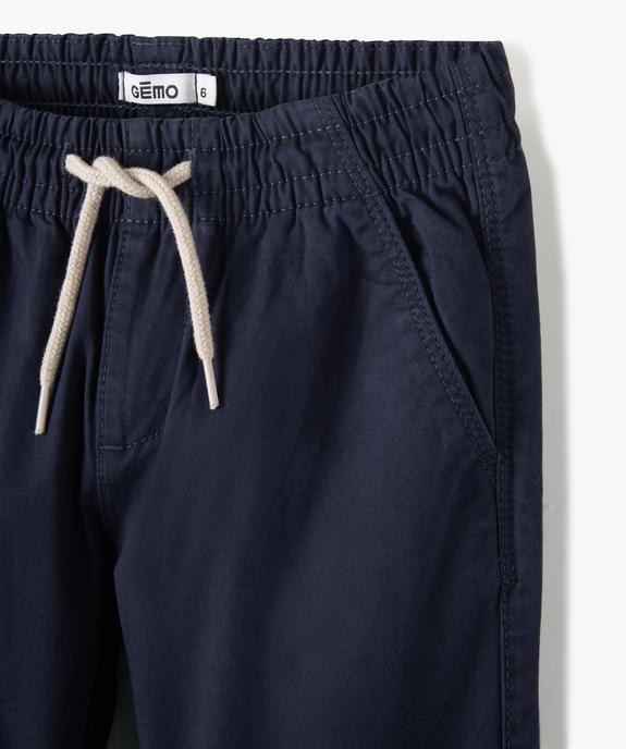 Pantalon jogger en toile garçon vue2 - GEMO (ENFANT) - GEMO