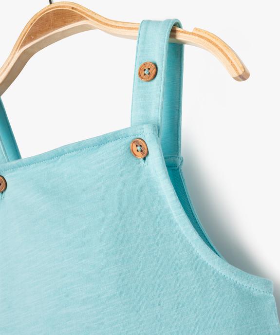 Salopette courte bébé garçon en jersey de coton vue3 - GEMO 4G BEBE - GEMO