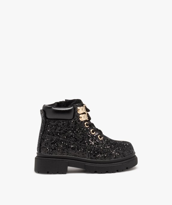 Boots fille fourrées dessus à strass  vue1 - GEMO(BEBE DEBT) - GEMO