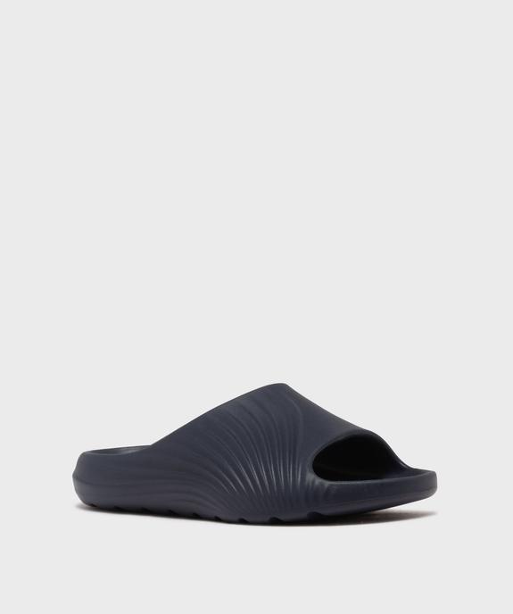 Mules de piscine moulées et unies homme vue2 - GEMO (PLAGE) - GEMO