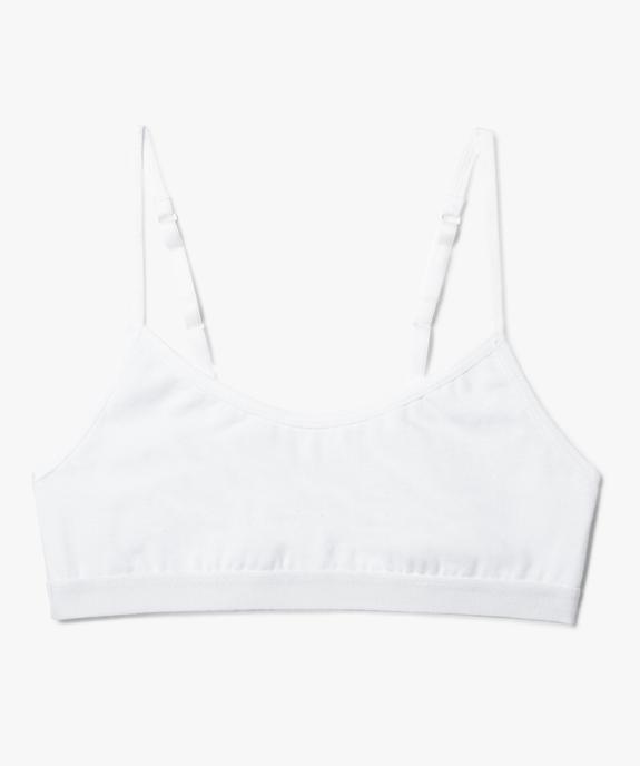 Brassière fille à fines bretelles  vue1 - GEMO 4G FILLE - GEMO