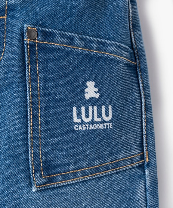 Jean coupe mom avec poches plaquées bébé garçon - LuluCastagnette vue3 - LULUCASTAGNETTE - GEMO