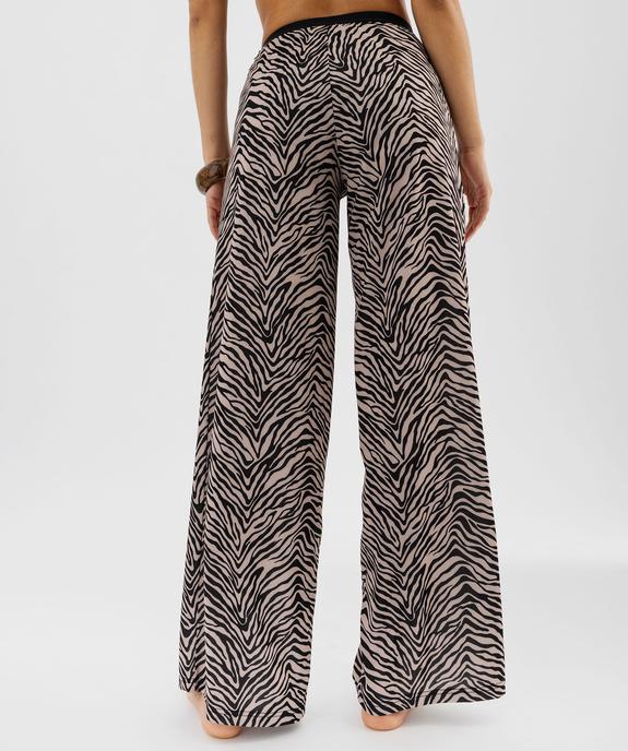 Pantalon de plage en maille fluide femme vue4 - GEMO 4G FEMME - GEMO