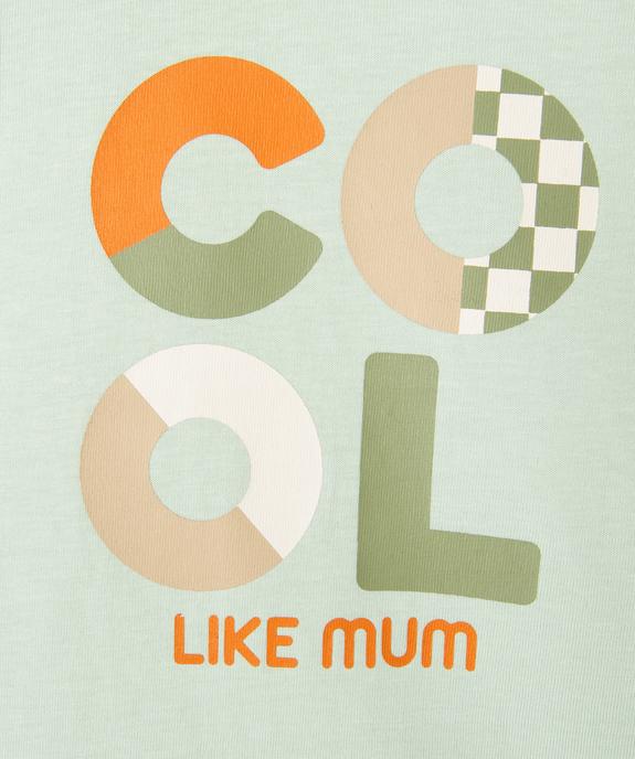 Tee-shirt manches courtes avec message famille bébé garçon vue3 - GEMO(BEBE DEBT) - GEMO