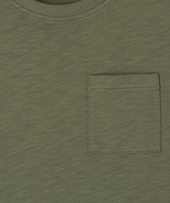 Tee-shirt à manches longues avec poche poitrine garçon vue2 - GEMO (ENFANT) - GEMO