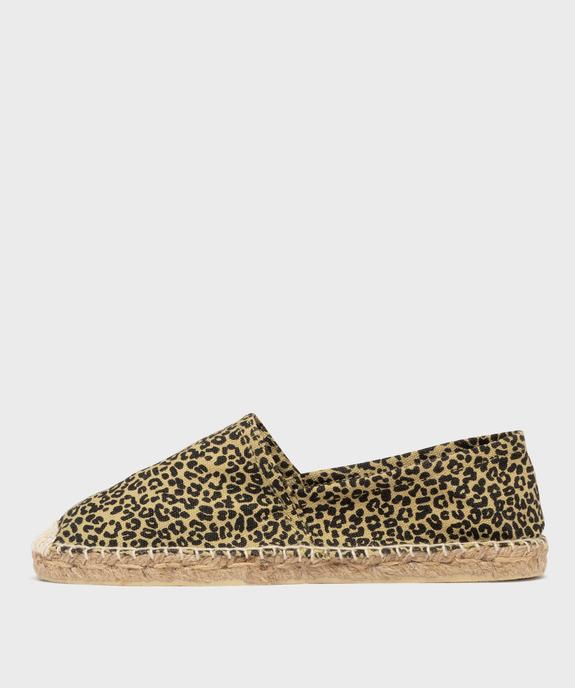 Espadrilles classiques en coton et corde femme vue3 - GEMO (PLAGE) - GEMO