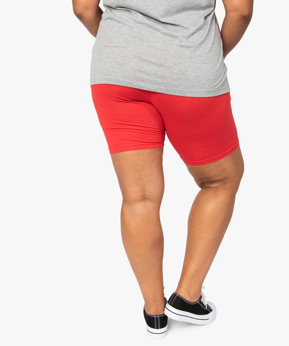 Short femme grande taille en maille à taille élastiquée vue3 - GEMO 4G GT - GEMO
